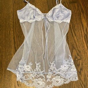 Victoria's Secret Lavender Lace Sheer Chemise
